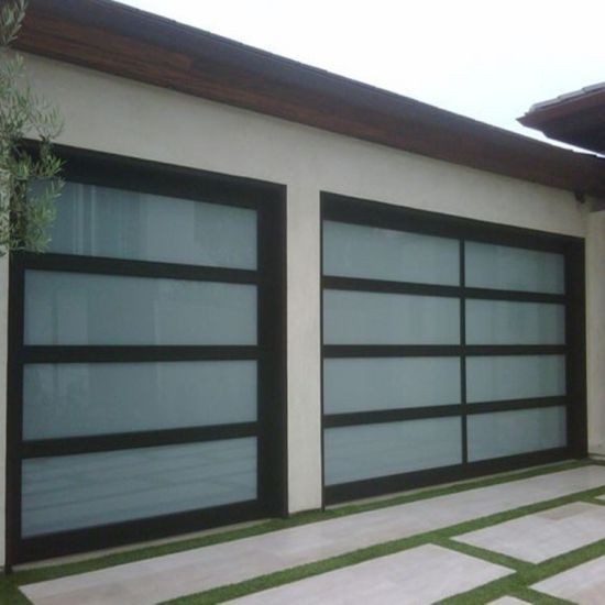Full View Aluminum Glass Garage Doors Made From China Manufacturer