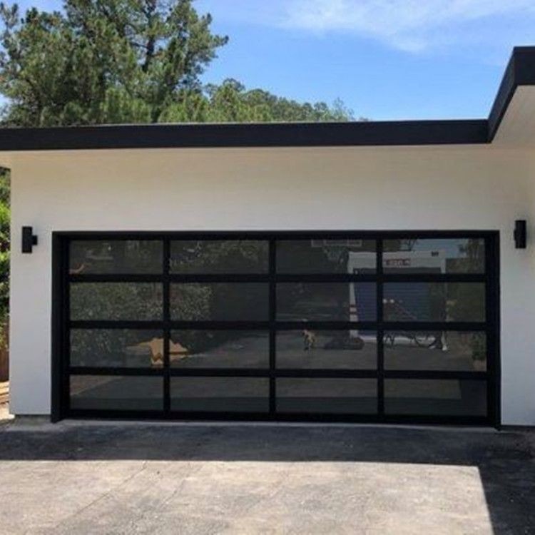 16 X 7 Full View Plexiglass Glass Aluminum Garage Door