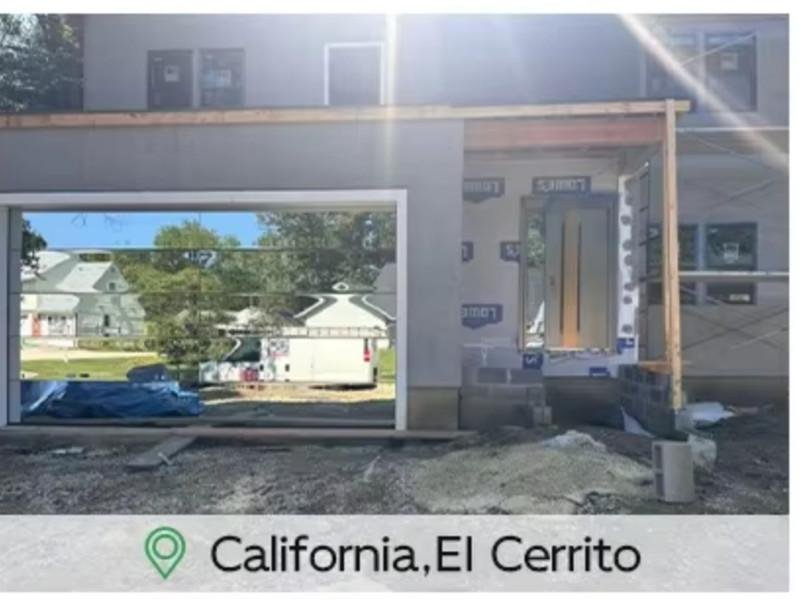 Frameless Mirror Glass Garage Door,California,USA