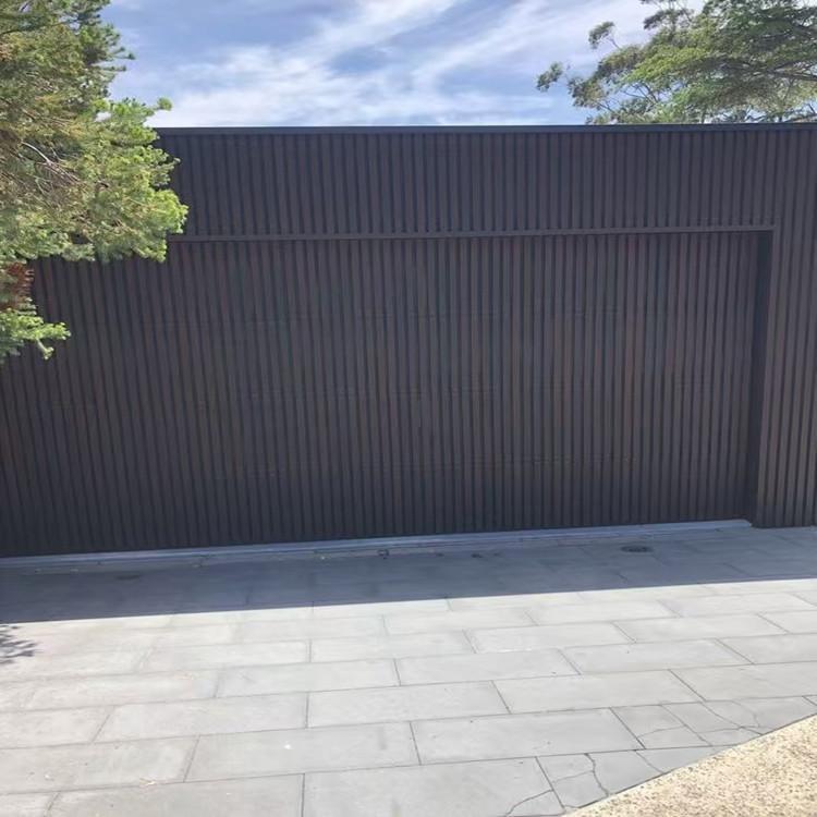 Hidden Sectional Electric Slatted Aluminum Grille Garage Doors